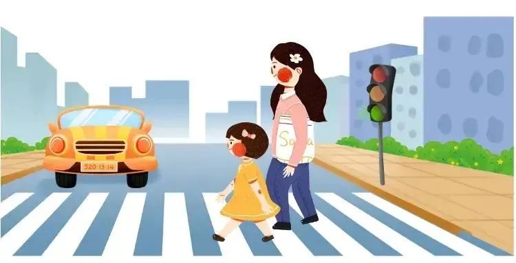 兒童步行騎行乘車安全_交通安全教育_出行提示