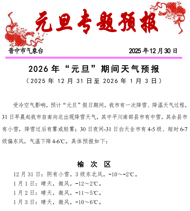 出行提示_合理安排出行時(shí)間路線方式_晉中元旦交通安全提示