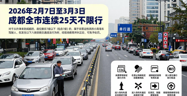 成都春節(jié)臨時停車_限行_成都春節(jié)不限行